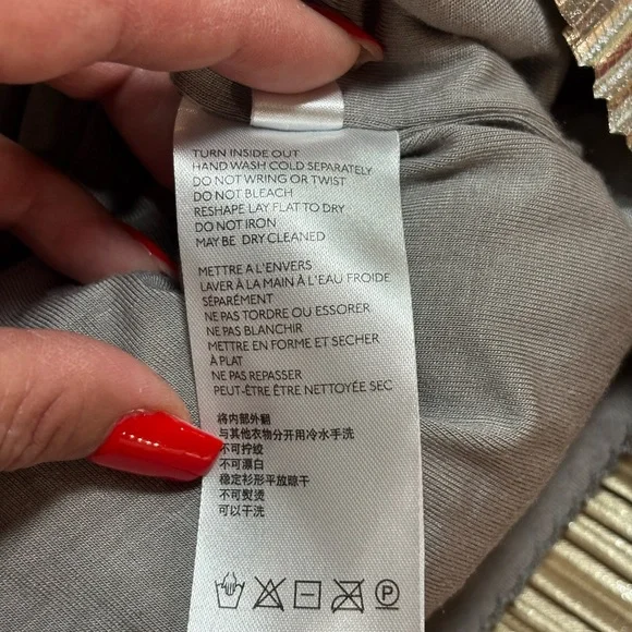 Maeve by Anthropologie Metallic Silver Pleated Midi Skirt - Picture 5 of 8